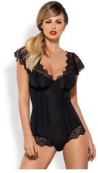 Obsessive Moketta body merevítővel, fekete, L/XL