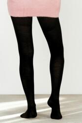  Merino wool gyapjú harisnyanadrág, fekete, M/L