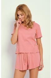 Taro Női pizsama Tiffy pointelle rózsaszín, S