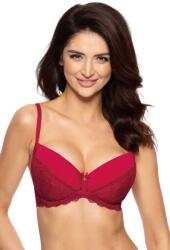 Gorteks Garcia csipkés push-up melltartó, borvörös, 70B