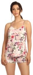 Hamana Pinky szaténpizsama, virágmintás, XL