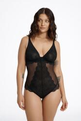 Esotiq Kim csipkés body, fekete, összekapcsolható, XL