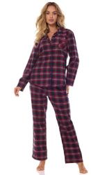 L&L Roxy női flanelpizsama, kockás, borvörös, M