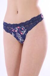 Moraj BCL700-010 varrásmentes tanga, kék, virágos, L
