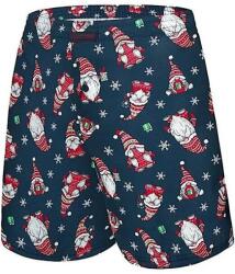 Cornette Gnome 4 karácsonyi alsónadrág, kék, manós, L