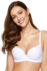 Gorteks Carla push-up melltartó, fehér, sima, 75C