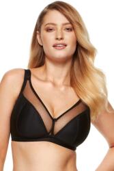 Gorteks Zara/B2 v1 merevítők nélküli luxusmelltartó, fekete, 95E