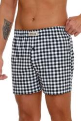 DN Nightwear Alsónadrág Be Happy fehér és fekete kockás, L