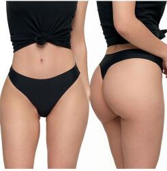 Moraj String varrásmentes tanga, fekete, L
