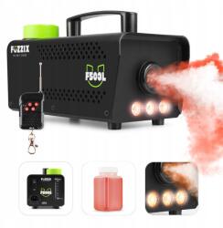 FUZZIX Füstgép füstgenerátor Rgb Led effekttel távirányító/ folyadék a csomagban (160.307)