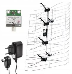 EMOS Kültéri antenna EM-030, 0-100km, DVB-T2, DAB, LTE/4G szűrő (8649532)