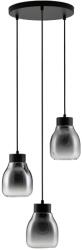 Nova Luce Füstszürke üveg függőlámpa Nova Luce Blacu 42 cm (NOL-9009271)