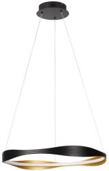 Nova Luce Fekete és arany fém LED függőlámpa Nova Luce Dobi 60 cm (NOL-9030642)