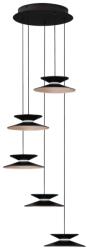 Nova Luce Fekete fém LED függőlámpa Nova Luce Morfi 42 cm (NOL-9416951)