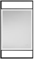 Nova Luce Fekete függő tükör LED világítással Nova Luce Doul 106 x 60 cm (NOL-9006024)