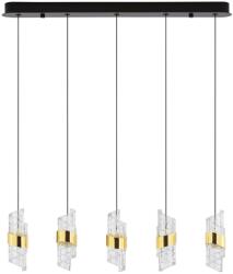 Nova Luce Fekete-arany LED függőlámpa Nova Luce Seneca 83 cm (NOL-9186940)