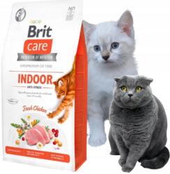 Brit Száraz Macskaeledel Csirkével Brit Care Cat Indoor 2KG Ivartalanítás Után (8595602540853)