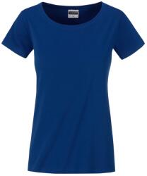 Daiber Tricou clasic de damă din bumbac organic 8007 - Albastru regal închis | 2XL (8007-1772767)