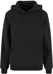 Build Your Brand Puha női kapucnis pulóver Fluffy - Fekete | 5XL (BY289-1000401534)