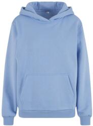 Build Your Brand Puha női kapucnis pulóver Fluffy - Világoskék | 4XL (BY289-1000401557)