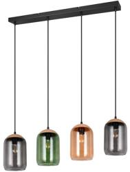 TRIO Cork fekete-színes függesztett lámpa (TR-364600417) E27 4 izzós IP20 (364600417)