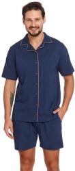 DN Nightwear Pijama bărbați cu nasturi Dale albastru închis, M