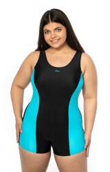 Spin Costum de baie Malcesine negru-turcoaz, XXL Costum de baie dama