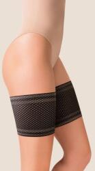 Gabriella Protecție coapse Gabriella negru cu model de flori, XL/XXL