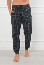 Italian Fashion Pantaloni de pijama pentru bărbați Fogo verde mega soft, XL