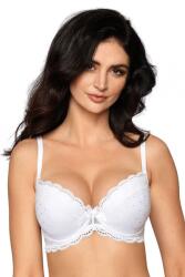 Roza Sutien push-up Lagerta alb cu dantelă, 70E