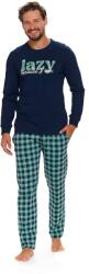 DN Nightwear Pijamale pentru bărbați Lazy albastru închis, M