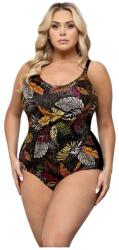 Lorin Costum de baie o piesă Celeste negru cu frunze, 90D Costum de baie dama