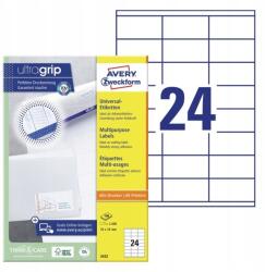 Avery Tartós univerzális címkék Avery 70x35mm 100 db (4004182034224)