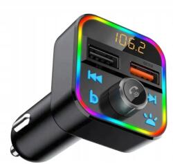 Hurtnet Fm autós adó Fm Transmiter Bluetooth Led Színes (5905699903258)