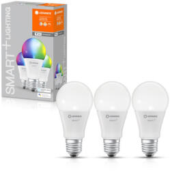 OSRAM SMART+ WIFI vezérlésű LED fényforrás Classic forma szabályozható 9 W-os változtatható színhőmérséklet: fehér / RGBW 2700-6500 K 806 lm IP20 15 000 óra E27 hangvezérelhető 4058075778870 (4058075778870)