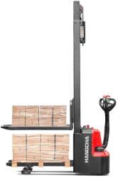 Hangcha 1 t Hangcha CDD10-AMC1-L típusú, 2700 mm emelési magasságú és iniciál emeléses gyalogkíséretű targonca