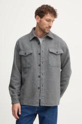 Benetton pamut ing férfi, galléros, szürke, regular, 5E5YUQ04Z - szürke S