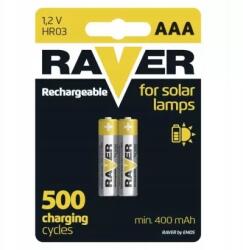 RAVER Akkumulátor NiMH Raver Solar Aaa (R03) bliszter 2 (B7414)