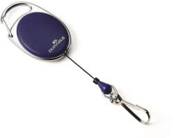 Durable Névjegykártyatartó kihúzható karabineres, Durable with Snap Hook sötétkék (832707) - irodaitermekek