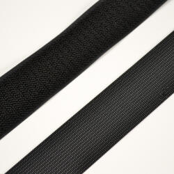 Takoy Bandă velcro/arici cu profil mic scai + pluș negru de 30mm