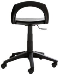 Bestlab Ergo Lift görgős, nyitott háttámlájú munkaszék - fekete