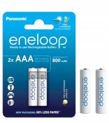 Panasonic Eneloop Akkumulátor 2xAAA 800mAh Japán (BK-4MCDE/2BE)