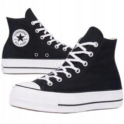 Converse női magasszárú tornacipő fekete platform 560845C 37 (560845C)