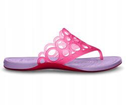 Crocs flip-flop papucs Adrina Bubbles Flip-Flop Women 36, 5 w6 Candy Pink/Iris (209589-001)