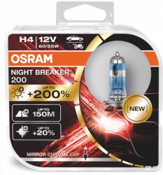 OSRAM izzó H4 Night Breaker Laser +200% +150m