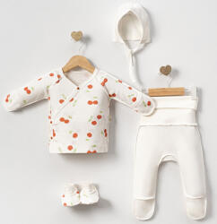 Mini Cayzen 4 részes szett babáknak - Cseresznye Méret: 56-62