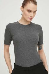 Samsoe Samsoe Samsoe t-shirt SAALEXO női, szürke, F10000005 - szürke L