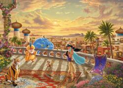 Schmidt Spiele - Puzzle Thomas Kinkade: Disney Dreams Collection: Jasmine dansează în lumina soarelui din deșert, Aladdin - 1 000 piese Puzzle