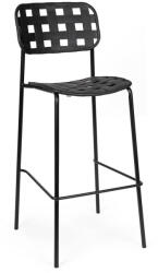 Bizzotto Set 4 scaune bar otel negru Clover 52x45x109 cm (0650041)