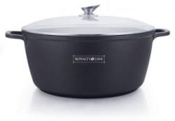 Royalty Line Oala mare, 19.5 L, 40 cm, tip cratita marmorata, antiaderenta, neadeziva, cu capac, curatare usoara Royalty Line BS40MG, pentru zacusca, gemuri